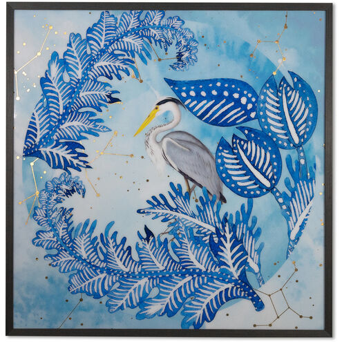 Blue Heron Charcoal Luxe Art